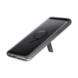 Coque renforcée avec fonction Stand Silver Galaxy S9