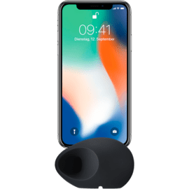 Oeuf Amplificateur de son pour Apple iPhone X/XS, Noir