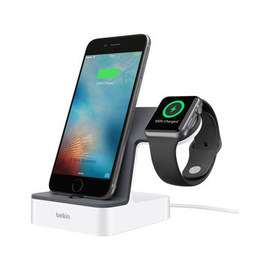 Dock de charge Iphone et Apple swatch blanc