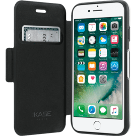 Air Coque de protection avec clapet folio pour Apple iPhone 6/6s/7/8/SE 2020, Noir
