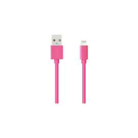 Câble Lightning certifié MFi Apple Charge Speed 2.4A charge/ sync (2M), Rose Bonbon