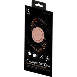 Flip magnétique anneau accroche & support smartphone, Or rose