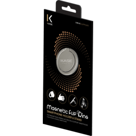 Flip magnétique anneau accroche & support smartphone, Argent
