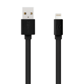 Câble Lightning certifié MFi Apple Charge Speed 2.4A charge/ sync (1M), Noir de jais