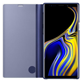 Clear View cover Bleu avec fonction stand Note 9