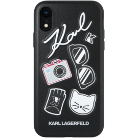Karl Lagerfeld Pins Coque pour Apple iPhone XR, Noir 