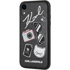 Karl Lagerfeld Pins Coque pour Apple iPhone XR, Noir 