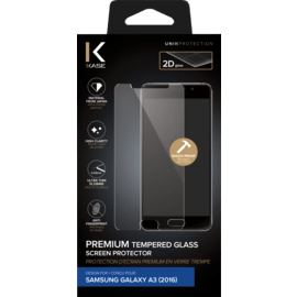 Protection d'écran premium en verre trempé pour Samsung Galaxy A3(2016), Transparent