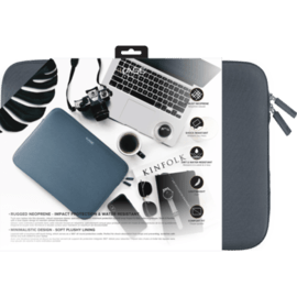 Dynamics Housse ordinateur portable en néoprène pour Macbook 13', Gris Dauphin