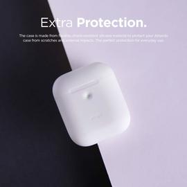 Airpod Protection en  Silicone Blanc