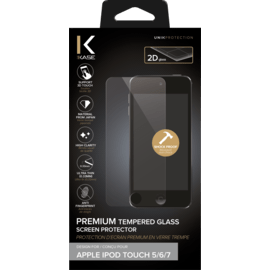 Protection d'écran premium en verre trempé pour Apple iPod Touch 5/6/7, Transparent