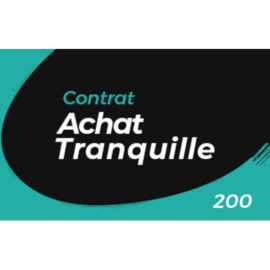 CONTRAT ACHAT TRANQUILLE - 200