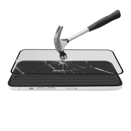 Protection d’écran antibactérienne en verre trempé ultra-résistant (100% de surface couverte) pour Apple iPhone 12 Pro Max, Noir