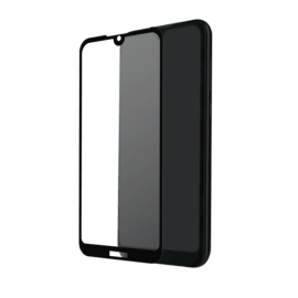 Protection d'écran en verre trempé (100% de surface couverte) pour huawei Y5 2019, Noir