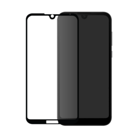 Protection d'écran en verre trempé (100% de surface couverte) pour huawei Y5 2019, Noir