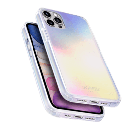 Coque hybride invisible iridescente pour Apple iPhone 12 Pro Max, Iridescente
