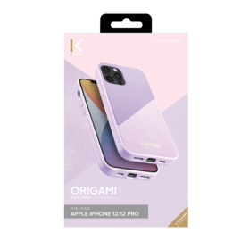 Coque Origami duo pour Apple iPhone 12/12 Pro, Violet lilas