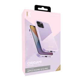 Coque Origami duo pour Apple iPhone 12/12 Pro, Violet lilas