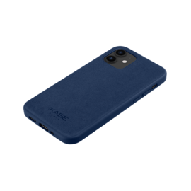 Coque en Suède Alcantara pour Apple iPhone 12 mini, Bleu indigo