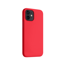 Coque antichoc en gel de silicone doux pour Apple iPhone 12 mini, Rouge Ardent 