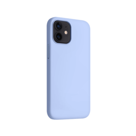 Coque antichoc en gel de silicone doux pour Apple iPhone 12 mini, Bleu Lilas