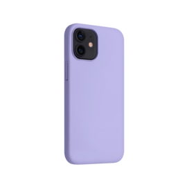 Coque antichoc en gel de silicone doux pour Apple iPhone 12 mini, Violet Lilas