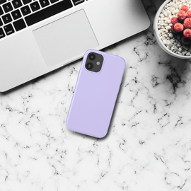 Coque antichoc en gel de silicone doux pour Apple iPhone 12 mini, Violet Lilas