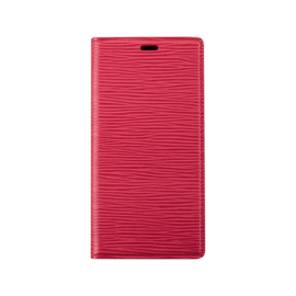 Diarycase 2.0 Coque clapet en cuir véritable avec support aimanté pour Apple iPhone 12 mini, Rouge Bordeaux