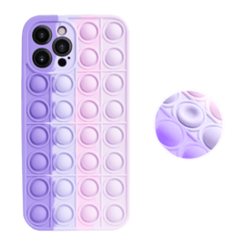Coque Popping Bubble pour Apple iPhone 12 Pro Max, Violet Rose