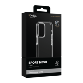 Coque Sport mesh pour Apple iPhone 14 Pro, Noir de jais
