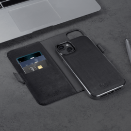 Etui & Coque robuste magnétique 2-en-1 pour Apple iPhone 15, Noir Onyx