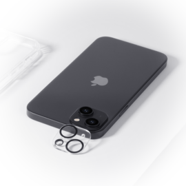 Protecteur d'objectif d'appareil photo en cristal acrylique pour Apple iPhone15/14 Plus, transparent