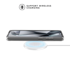Coque hybride invisible fabriqué avec 83% de plastique recyclé pour Samsung Galaxy S24 5G, Transparente
