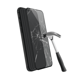 Protection d'écran en verre trempé (60% verre trempé recyclé) pour Apple iPhone 12/12 Pro, Noir