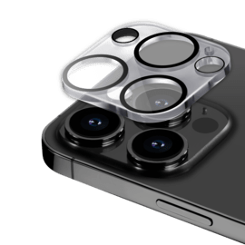 Protecteur d'objectif d'appareil photo en cristal acrylique fabriqué avec du verre recyclé pour Apple iPhone14 Pro/14 Pro Max, transparent