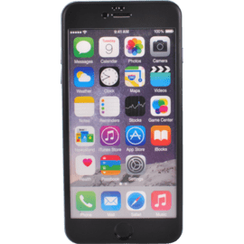 Protection d'écran en Alliage de Titane et verre trempé pour Apple iPhone 6 Plus/6s Plus, Noir