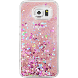 Bling Bling Coque Pailletée pour Samsung Galaxy S6, Pink Lady