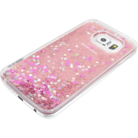 Bling Bling Coque Pailletée pour Samsung Galaxy S6, Pink Lady