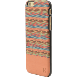 Coque bois pour Apple iPhone 6/6s, Browny Check