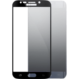 Protection d'écran en verre trempé Bord à Bord Incurvé pour Samsung Galaxy S6 Edge Plus, Noir
