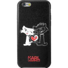 Karl Lagerfeld Choupette in Love Coque pour Apple iPhone 6/6s, Noir