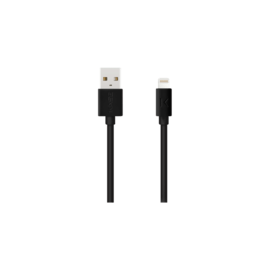 Câble Lightning certifié MFi Apple Charge/Sync (3M), Noir de Jais