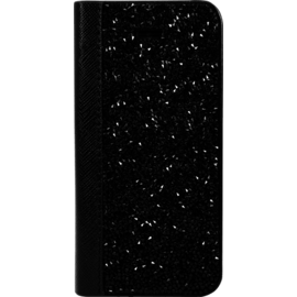 Coque Clapet Bling Strass pour Apple iPhone 5/5s/SE, Minuit Noir
