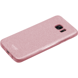 Coque slim pailletée étincelante pour Samsung Galaxy S7 Edge, Or Rose 