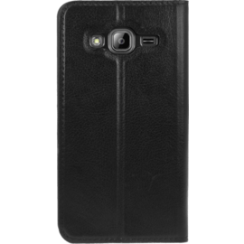 Coque clapet avec pochettes CB & stand pour Samsung Galaxy J3 (2016), Noir