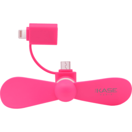 Mini ventilateur de smartphone (Pour les appareils iOS et Android™), Rose
