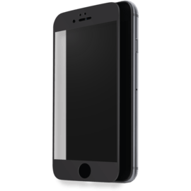 Protection d'écran en verre trempé (100% de surface couverte) pour Apple iPhone 7, Noir