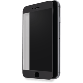 Protection d'écran en verre trempé (100% de surface couverte) pour Apple iPhone 7 Plus, Noir