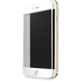 Protection d'écran en verre trempé (100% de surface couverte) pour Apple iPhone 7 Plus, Blanc