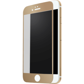 Protection d'écran en verre trempé (100% de surface couverte) pour Apple iPhone 7, Or 